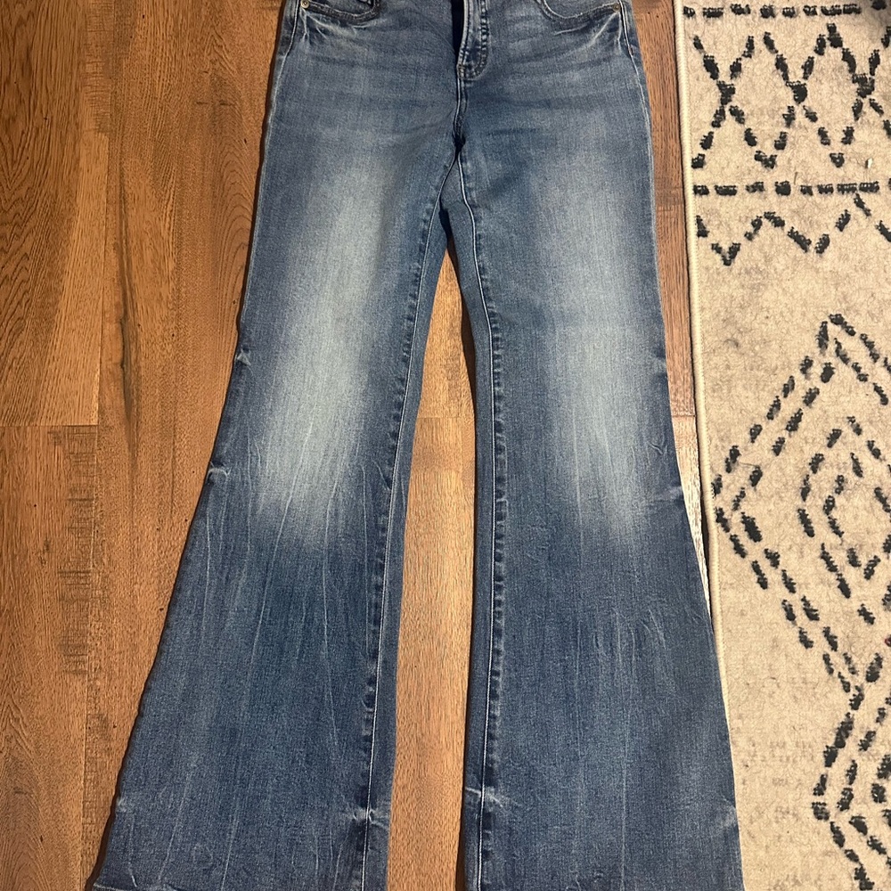 Women's Blue Flared Jeans